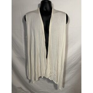 Azules Vest Women's Open Front Drape‎ Cardigan Waterfall Front XL Sleeveless